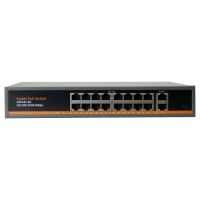 Коммутатор XVI SWP2016, 18 портов 100/1000Mbit: 16 PoE + 2 UpLink